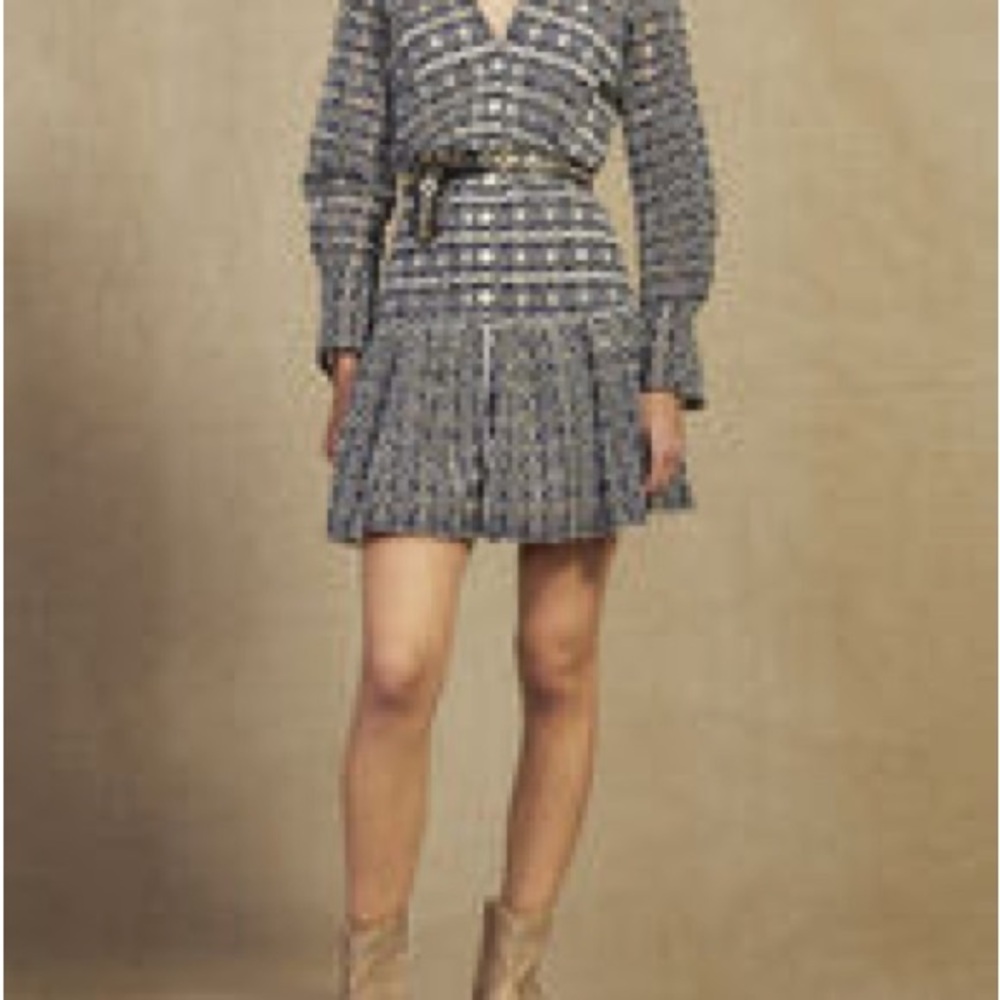 Sandro Short Broderie Anglaise Dress
